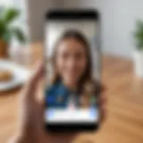 Screenshot of Google Duo interface showcasing video calling features
