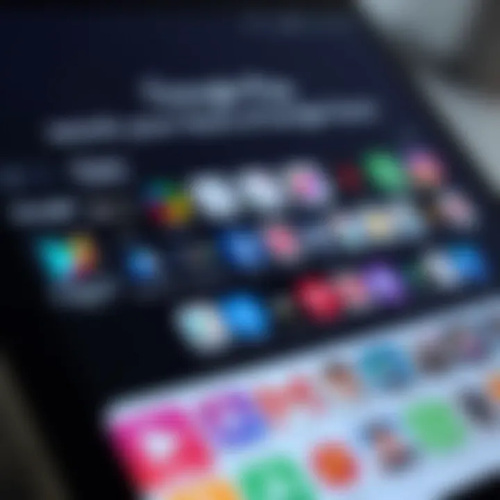 Visual representation of the Google Play Store interface showcasing diverse apps