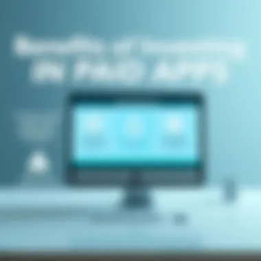 Benefits of Investing in Paid Apps Infographic displaying the benefits of using paid applications