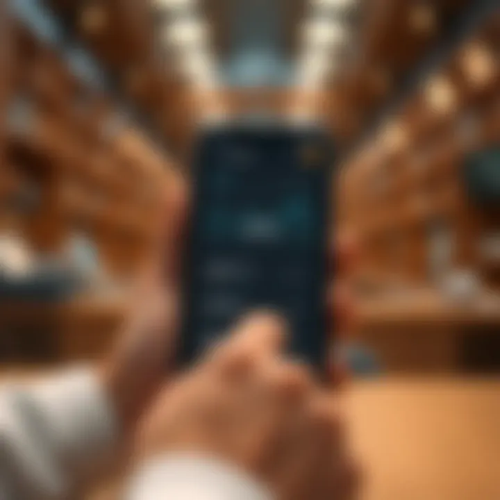 Seamless User Interface Experience Illustration of a seamless user interface in a high-end mobile app