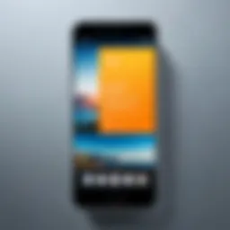 Visual representation of a smartphone with a photo deletion notification