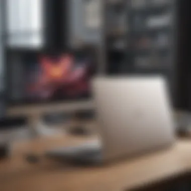 Elegant and efficient laptop craftsmanship in focus