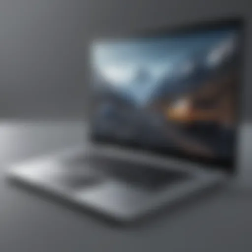 Innovative laptop design with futuristic aesthetics