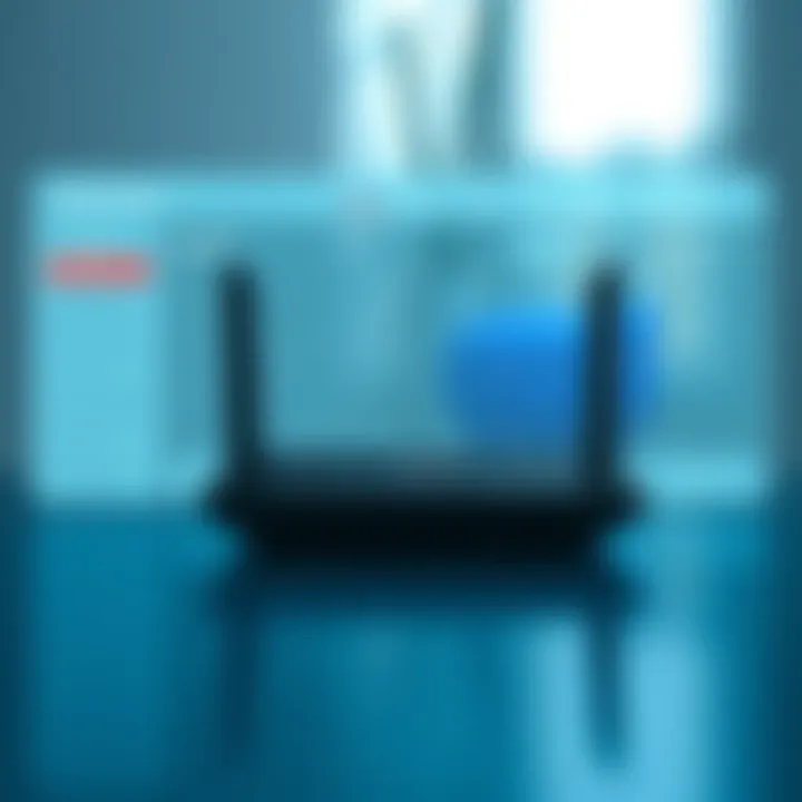 User interface of the Verizon router management app