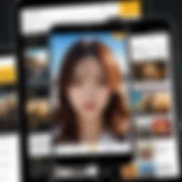 A collage of popular manhwa reader apps