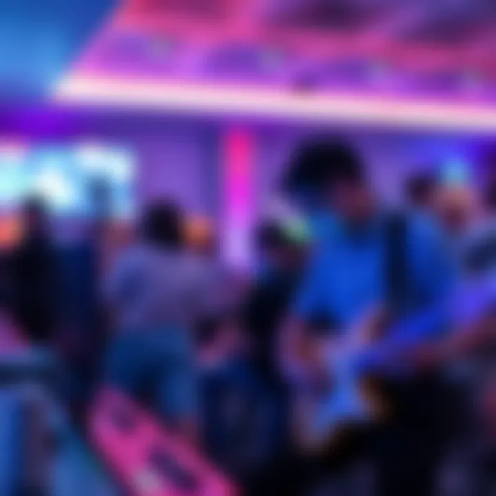 Competitive Gameplay in Rhythm Games Players enjoying a competitive rhythm game session