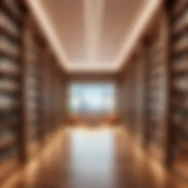 Serene Library Setting with Manga Collections Illustration of a serene library setting with manga collections