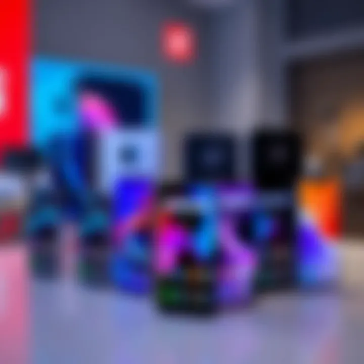 Diverse OnePlus Product Range Various OnePlus smartphones on display