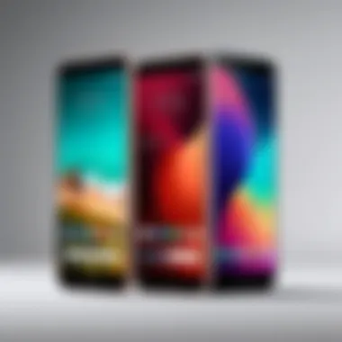 Affordable Smartphone Selection A selection of affordable smartphones displayed together