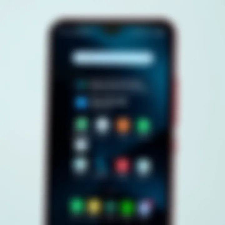 User interface of the Red i 10 Pro demonstrating Android functionalities