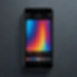 Abstract representation of app removal process