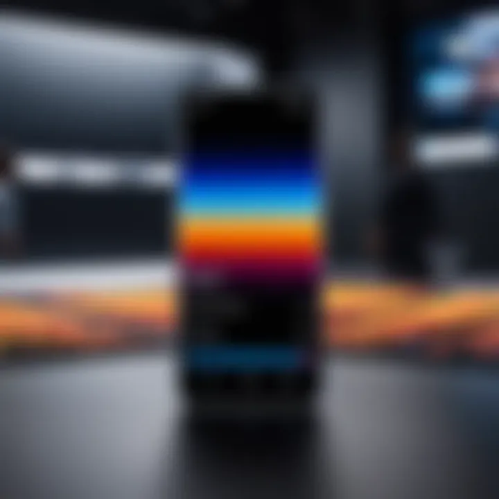 Samsung Galaxy phone in action showcasing performance