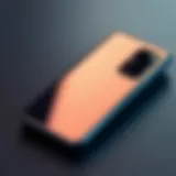 Close-up of Samsung Galaxy S22 showcasing its sleek design