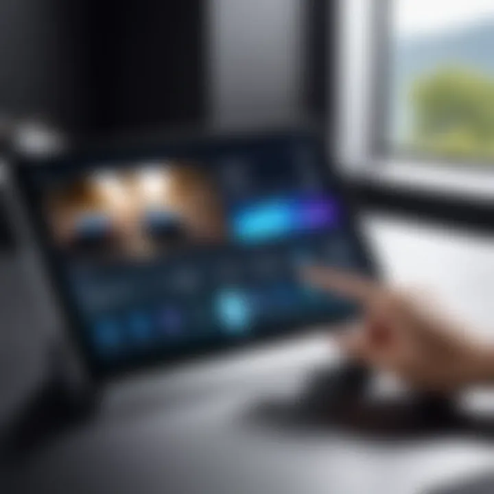 User interface of Samsung tablet for device connectivity