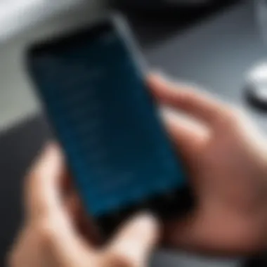 Configuring App Lock Features A user navigating through app lock settings