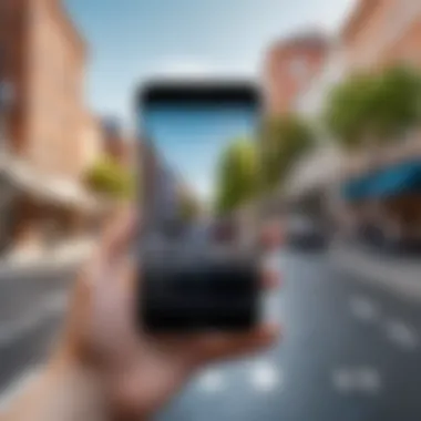 Enabling Location Services on Android Visual representation of location services being enabled