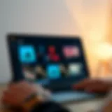 Dynamic interface of a music video streaming app showcasing diverse genres