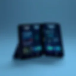 Galaxy Fold open showcasing its flexible display