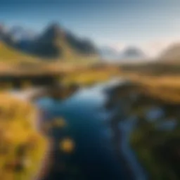 Stunning landscape shot captured with a gimbal stabilizer