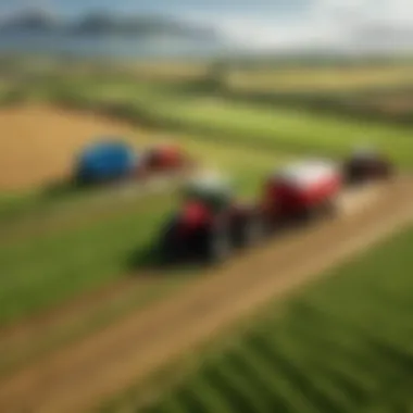Farming Simulation Interface Gameplay screenshot featuring a farming simulation interface
