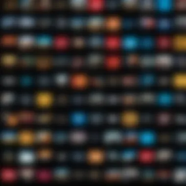 An engaging collage showcasing various movie genres