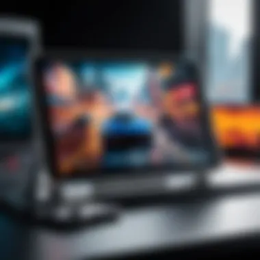Tablet for Gaming Excellence Tablet displaying a graphics-intensive gaming experience