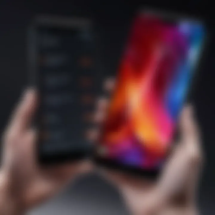 Xiaomi smartphone highlighting performance benchmarks