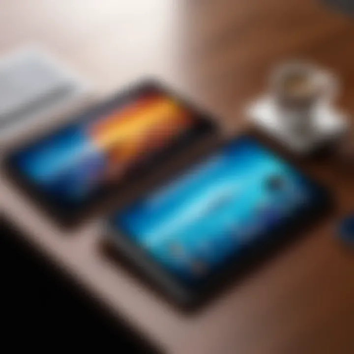 An infographic comparing basic tablets and advanced models