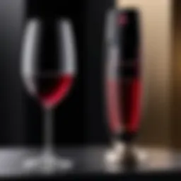 Sleek design of the LG Wine Smart showcasing its classic aesthetic