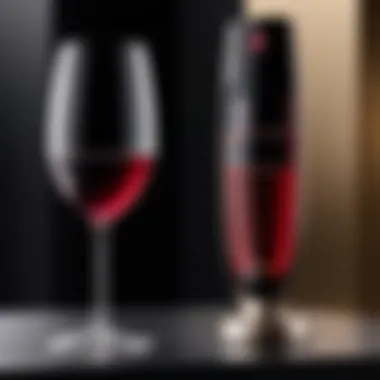 Elegant Design Elements of the LG Wine Smart Sleek design of the LG Wine Smart showcasing its classic aesthetic