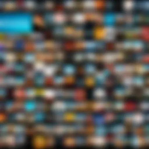 A vibrant collage of movie posters from various genres available on Prime Video