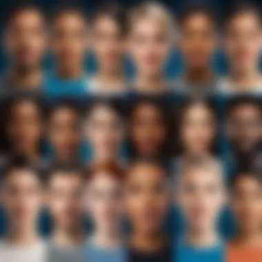 Diverse Alexa Voice Personas A visual representation of various Alexa voice personas