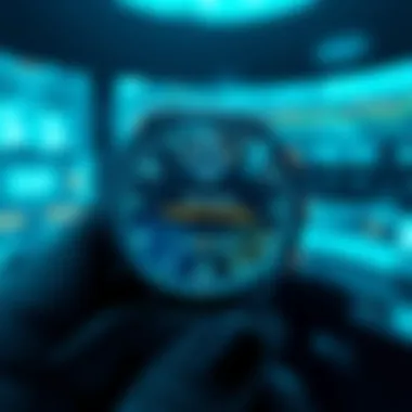 Futuristic representation of smartwatch messaging technology