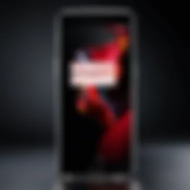 Elegant Design of One Plus Sleek design of One Plus device showcasing premium materials