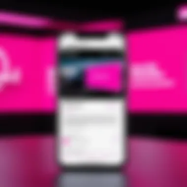 Security Settings in T-Mobile SMS App Security settings within the T-Mobile SMS app illustrating user data protection