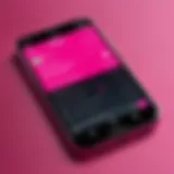 User interface of the T-Mobile SMS app showcasing its sleek design