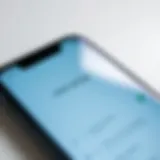 A close-up view of a smartphone displaying eSIM settings