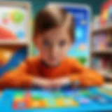 Colorful learning app interface