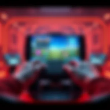 A futuristic design showcasing technological advancements in mobile games