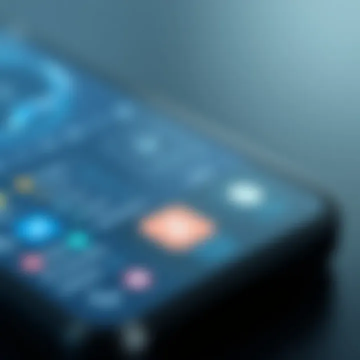 Advanced Features of Upcoming Smartphones Close-up of advanced smartphone features