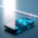 Futuristic Smartphone Innovations Illustration of a futuristic smartphone design