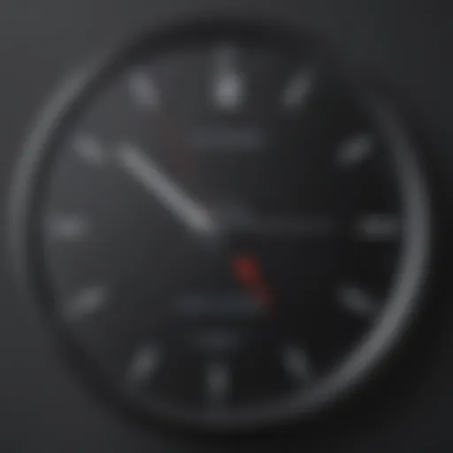 Modern clock widget with sleek design