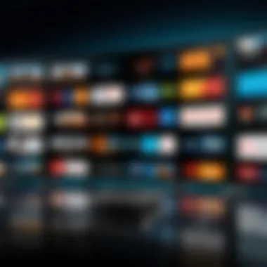 Multifaceted Entertainment Options Multiple screens showing diverse content