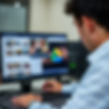 User managing video files on Google Drive