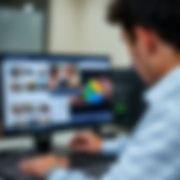 User managing video files on Google Drive