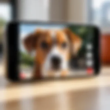 A screenshot of the Yi Dog Camera app interface on a smartphone.