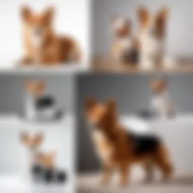 A visual comparison chart of Yi Dog Camera and competitor products.