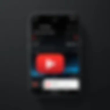 User-Friendly Music Download App Interface A sleek interface of a music download app showcasing YouTube content.