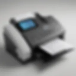 Smartphone screen displaying fax app interface