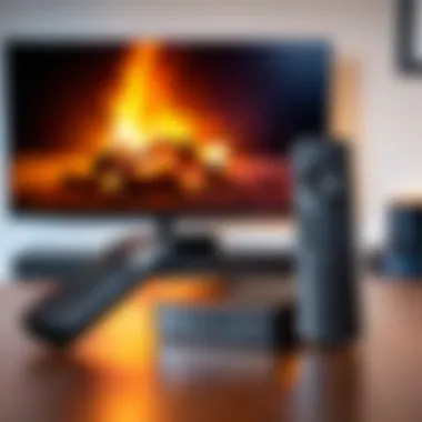 Fire TV Stick Setup and Connection Guide Illustration of the Fire TV Stick setup process with TV
